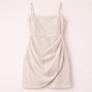 NWT Windsor Cream Spaghetti Strap Midi Evening Dress